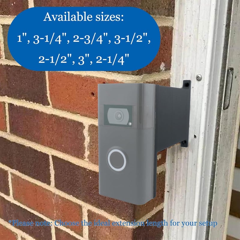 AIVONO Doorbell Extender Compatible with Ring Doorbell Mount for Brick Wall Better Visibility and Angle Designed To Fit All Compatible with Ring Doorbell Models (2-5/8") - Image 4